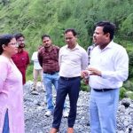पिंडर घाटी के दुर्गम क्षेत्रों का स्थलीय निरीक्षण किया